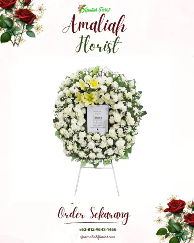 Krans Bunga Duka Cita di Cibaduyut Wetan